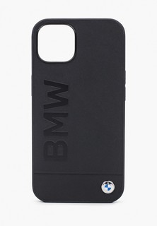 Чехол для iPhone BMW 13, Signature Genuine leather Logo imprint Hard Black