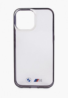 Чехол для iPhone BMW 13 Pro Max, M-Collection PC/TPU Hard Transp/Black Matte edges
