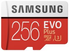 Карта памяти Samsung microSDHC EVO+ 256Gb+SD adapter (MB-MC256HARU)