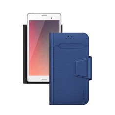 Чехол Deppa универсальный WalletFold 4.3-5.5 blue