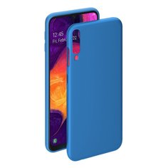 Чехол Deppa Gel Color Case для Samsung Galaxy A50 (2019) синий PET белый 86658