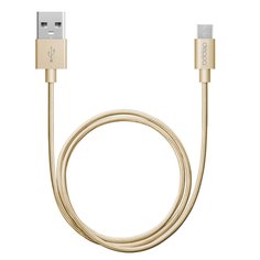 Кабель Deppa microUSB 1.2m alum gold