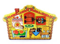 3D Театр Нескучные игры настольный с элементами бизиборда "Три медведя" арт.7971 (дерево) /13