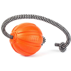 Игрушка для собак COLLAR ЛАЙКЕР Корд мячик 7 см на шнуре (30 см) 6296