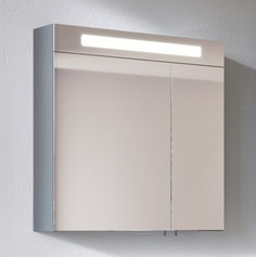 Зеркальный шкаф 75х75 см серый цемент глянец Verona Susan SU602LG29