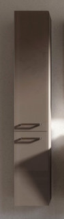 Пенал подвесной графит глянец с бельевой корзиной Verona Susan SU303(L)G41