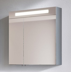 Зеркальный шкаф 75х75 см серо-коричневый глянец Verona Susan SU602RG16