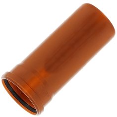 Канализационная труба наружная, диаметр 160х2000х3.2 мм, ПВХ, Нотапласт, рыжая