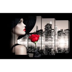 Картина модульная, 125х80 см, 5 модулей, V-663