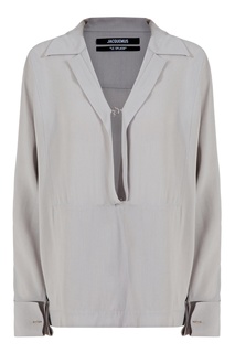 Серая блузка Le haut Marino Jacquemus