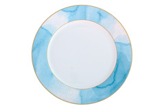 Тарелка обеденная azzuro (garda decor) голубой 2 см.