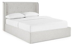Кровать chaplin (icon designe) серый 207x125x225 см.