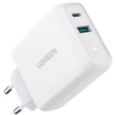 Зарядное устройство Ugreen 11397 (USB A, USB Type-C), белый
