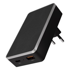 Зарядное устройство VLP Dual Wall Charger (USB, USB Type-C), чёрный