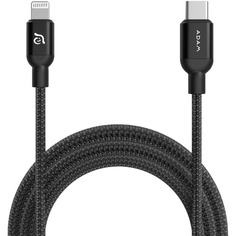 Кабель Adam Elements PeAk II C200B USB-C-Lightning 2 м, чёрный