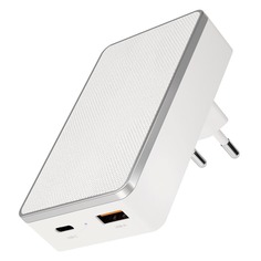 Зарядное устройство VLP Dual Wall Charger (USB, USB Type-C), белый