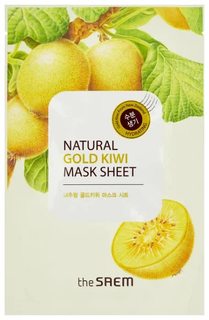 Маска тканевая с экстрактом киви The Saem Natural Gold Kiwi Mask Sheet 21 мл