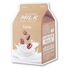 Укрепляющая маска с экстрактом кофе и коллагеном APIEU Coffee Milk One-Pack A'pieu