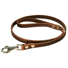 Поводок для собак 0121К 2сл 12 мм длина 1,2 м коричневый Zooexpress