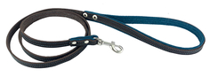 Поводок для собак 1430КБ SUOMI LINE 1сл 10 мм длина 1,2 м коричневый/бирюзовый 2021 Zooexpress