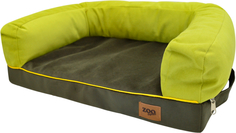 Лежанка для собак диван "Ампир" мебельная ткань №1 54*38*13 см оливковый/зеленый 710311 Zooexpress