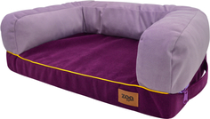 Лежанка для собак диван "Ампир" мебельная ткань №3 91*62*22 см лиловый/баклажан 710332 Zooexpress