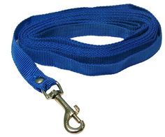 Поводок для собак 0411С капрон узкий 15 мм длина 2,5 м синий Zooexpress