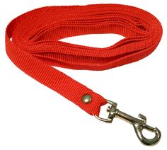 Поводок для собак 0411К капрон узкий 15 мм длина 2,5 м красный Zooexpress