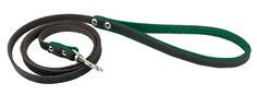 Поводок для собак 1431КЗ SUOMI LINE 1сл 12 мм длина 1,2 м коричневый/зеленый 2021 Zooexpress