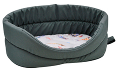 Лежанка для кошек «Птицы» мебельная ткань №6 68*52*19 см темно-серый 700063 Zooexpress