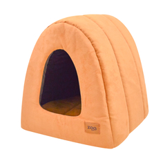 Дом для кошек туннель "Classic" иск.замша №1 40*34*34 см бежевый 76561 Zooexpress