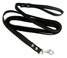 Поводок для собак 0480Ч капрон прорезиненный 25 мм длина 3 м черный Zooexpress