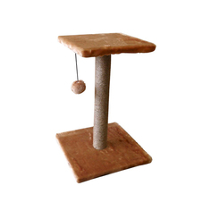 Когтеточка с полкой джут 45*45*65 см Zooexpress