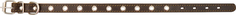 Ошейник для собак 0550К 1сл 36 мм блочка длина до 60 см коричневый Zooexpress