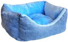 Лежанка для кошек пухлик мебельная ткань+мех №2 43*32*21 см 75022 Zooexpress