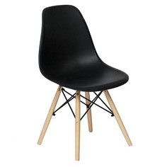 Стулья для кухни стул CINDY mod.001 чёрный пластик/дерево/металл