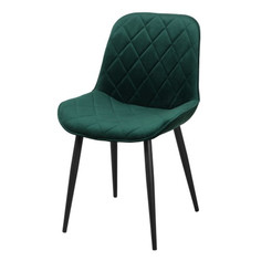 Стулья для кухни стул АУРА 530х590х860мм темно-зеленый ткань/металл