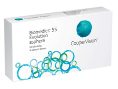 Контактные линзы CooperVision Biomedics 55 Evolution Asphere (6 линз / 8.6 / -3.25)