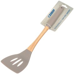 Лопатка кулинарная нейлон, с прорезями, навеска, какао, Daniks, Дафни, YW-KT173-3