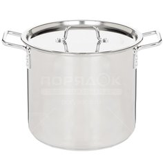 Котел нержавеющая сталь, 40 л, 40х35 см, клепаные ручки, Катунь, Общепит, КТ-ОБ-40 В