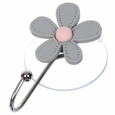 Крючок самоклеящийся, 5х8.5 см, пластик, Цветок, Y9-217