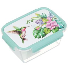 Контейнер пищевой пластик, 0.8 л, прямоугольный, Violet, Колибри, 3920842