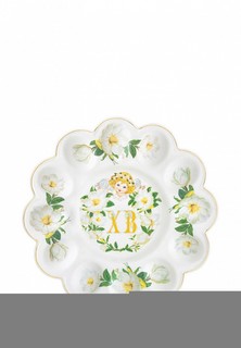 Подставка для яиц Elan Gallery 24х24х2,5 см ХВ Белый шиповник