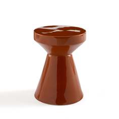 Стол диванный из керамики matmat (laredoute) коричневый 45 см.