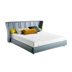 Кровать anna 2261 (angel cerda) серый 227x107x235 см.