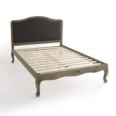 Кровать с основанием janel 160*200 серый (laredoute) серый 168x121x213 см.