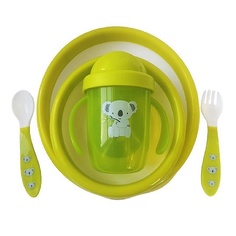 Набор детской посуды (зеленый) Uviton