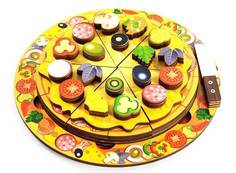 Развивающая игрушка Нескучные игры "Пицца" арт.7918 54 элемента