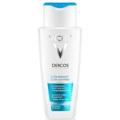 Шампунь для волос Vichy Dercos Ultra, 200 мл, без сульфатов, для нормальных и жирных волос