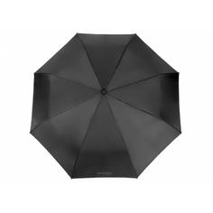 Зонт-крюк автоматический Isotoner X-tra Solide Noir.uni, суперпрочный 3 сложения, Черный
